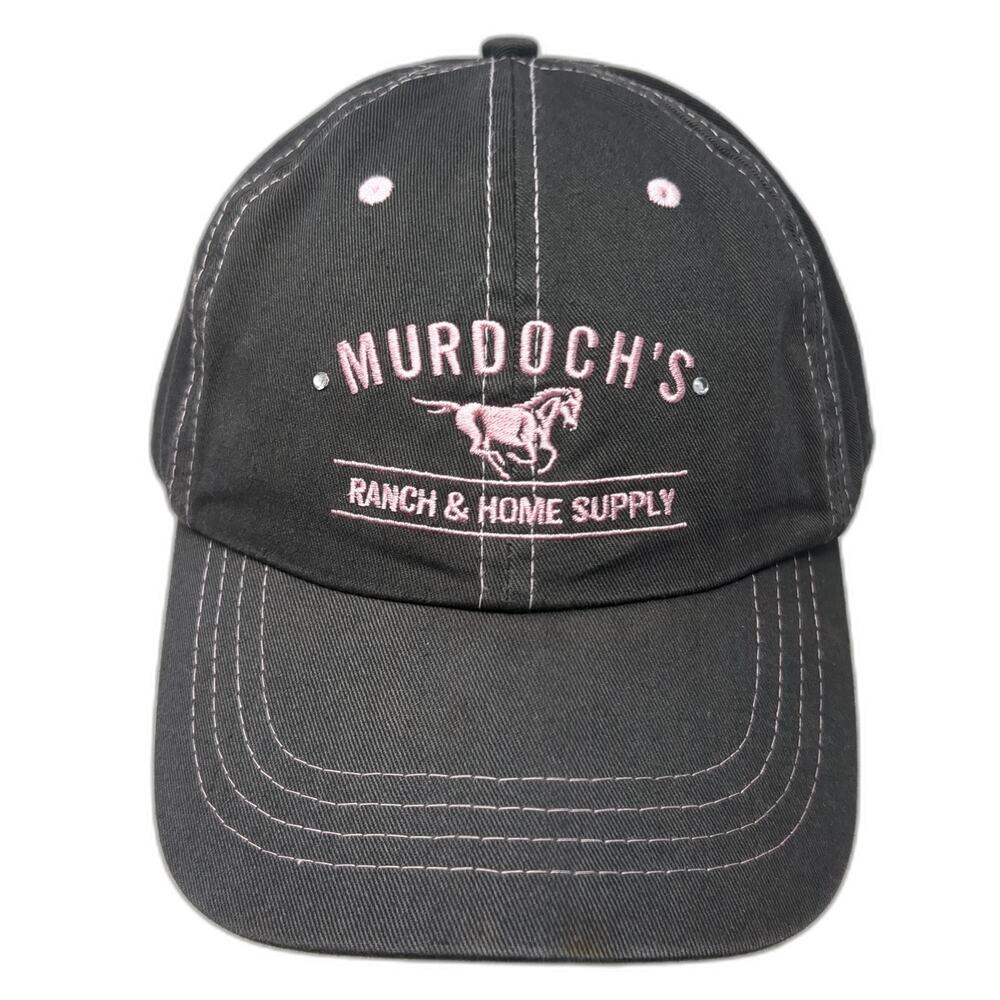 Murdoch's Ranch & Home Supply Strapback Baseball Cap Gray One Size Embroidered